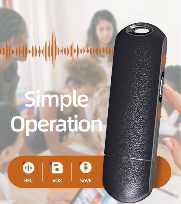 32GB Digital Voice Activated Recorder - 2240Hours USB Voice Recorder for Lectures Meetings Rechargeable Recorder Easy to Use - Image 3