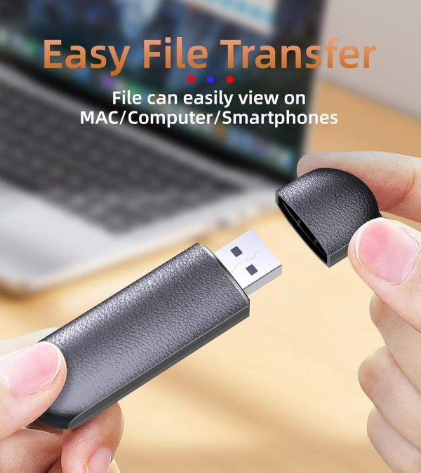 32GB Digital Voice Activated Recorder - 2240Hours USB Voice Recorder for Lectures Meetings Rechargeable Recorder Easy to Use - Image 7