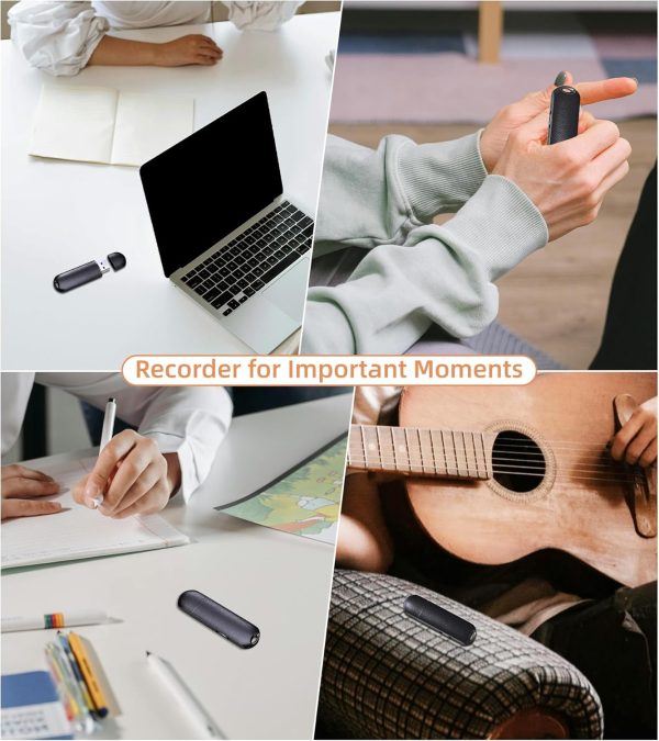 32GB Digital Voice Activated Recorder - 2240Hours USB Voice Recorder for Lectures Meetings Rechargeable Recorder Easy to Use - Image 8