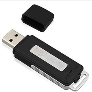Digital Voice Audio Recorder 8GB USB Flash Drive,Sound Recording Device for Lectures,Portable Digital Voice Recorder,Dictaphone,Compatible with Windows and for Mac,Android OTG Recorder(Black)