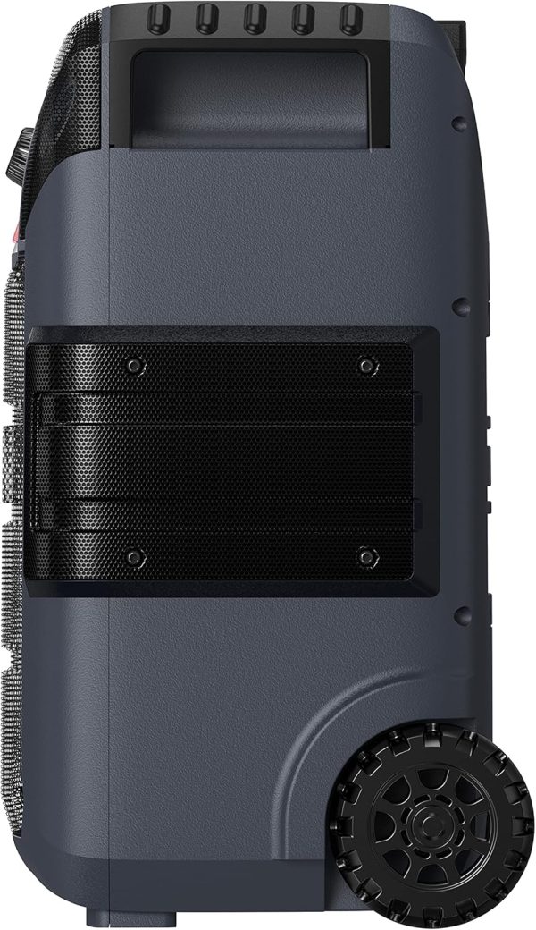 ION Block Rocker XL - Portable Bluetooth Outdoor Party Speaker, 220W, with Karaoke Microphone, Battery, 5 Speakers, Lights, Radio, USB Charging & App - Image 11