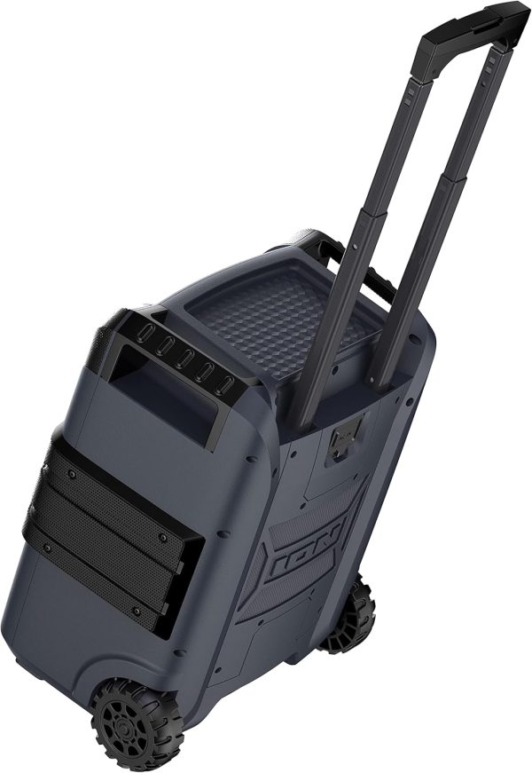 ION Block Rocker XL - Portable Bluetooth Outdoor Party Speaker, 220W, with Karaoke Microphone, Battery, 5 Speakers, Lights, Radio, USB Charging & App - Image 9