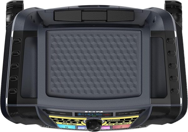 ION Block Rocker XL - Portable Bluetooth Outdoor Party Speaker, 220W, with Karaoke Microphone, Battery, 5 Speakers, Lights, Radio, USB Charging & App - Image 10
