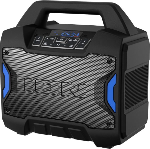 ION Tailgater Boom - Outdoor Portable Bluetooth Speaker with Mic in, FM Radio, USB Port, Battery, IPX5 Water-Resistant, Wireless Stereo-Link, App, 60W - Image 8