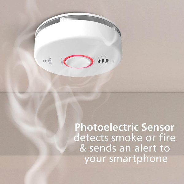 Kidde Smart Smoke Detector, WiFi, Alexa Compatible Device, Hardwired w/Battery Backup, Voice & App Alerts - Image 2