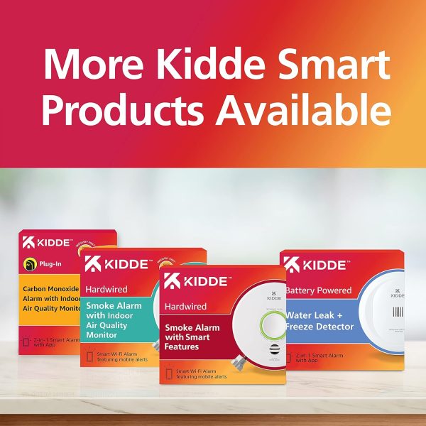 Kidde Smart Smoke Detector, WiFi, Alexa Compatible Device, Hardwired w/Battery Backup, Voice & App Alerts - Image 11