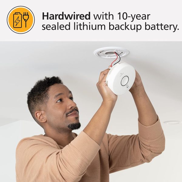 Kidde Smart Smoke Detector, WiFi, Alexa Compatible Device, Hardwired w/Battery Backup, Voice & App Alerts - Image 4