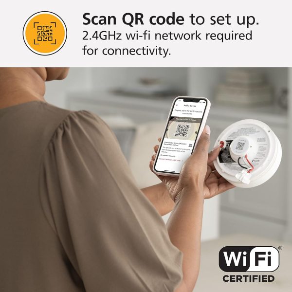 Kidde Smart Smoke Detector, WiFi, Alexa Compatible Device, Hardwired w/Battery Backup, Voice & App Alerts - Image 5