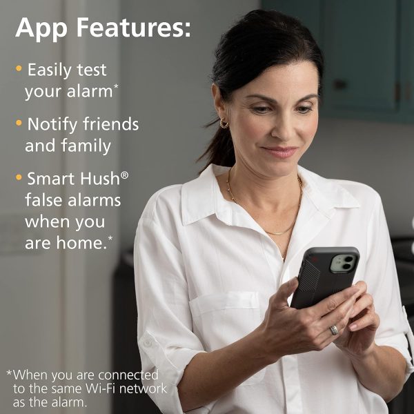 Kidde Smart Smoke Detector, WiFi, Alexa Compatible Device, Hardwired w/Battery Backup, Voice & App Alerts - Image 6