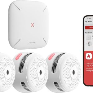 X-Sense Smart Smoke Detector Fire Alarm with Replaceable Battery, Wi-Fi Smoke Detector, Real-Time App Notifications, XS01-WX, 1-Pack