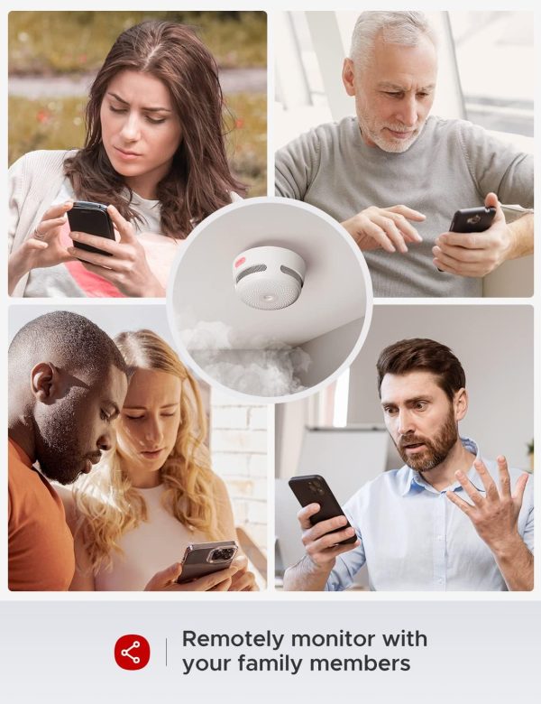 X-Sense Smart Smoke Detector Fire Alarm with Replaceable Battery, Wi-Fi Smoke Detector, Real-Time App Notifications, XS01-WX, 1-Pack - Image 6