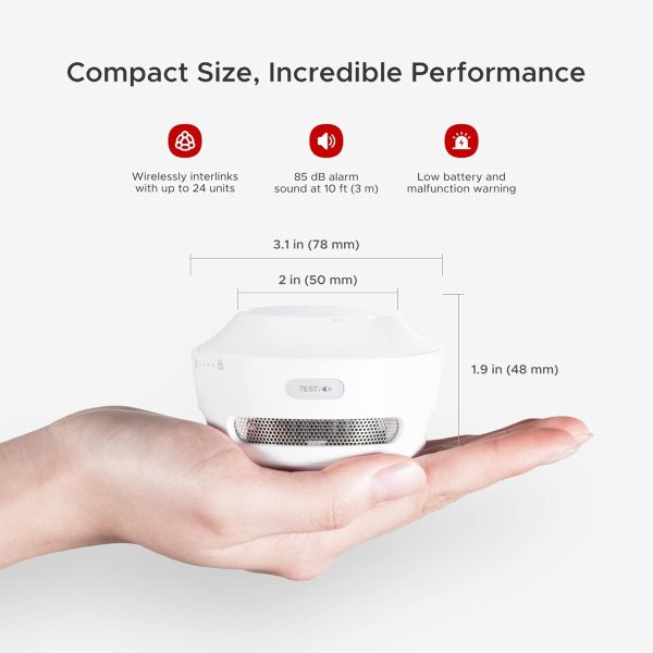 X-Sense Wireless Interconnected Smoke Detector Battery Powered Fire Alarm with Over 820 feet Transmission Range, XS01-WR Link+, 6-Pack - Image 5